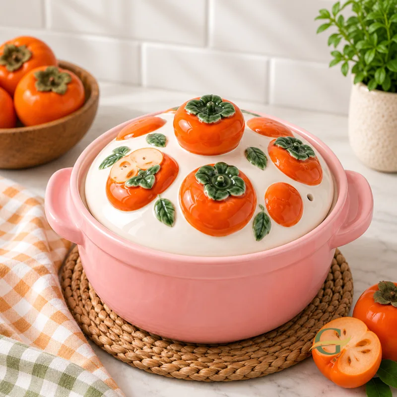 Imported Cooking Pot Tomatoe Embossed